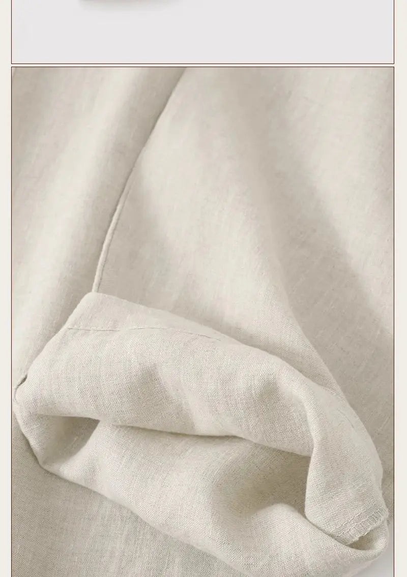 Chino-Style Linen Pants