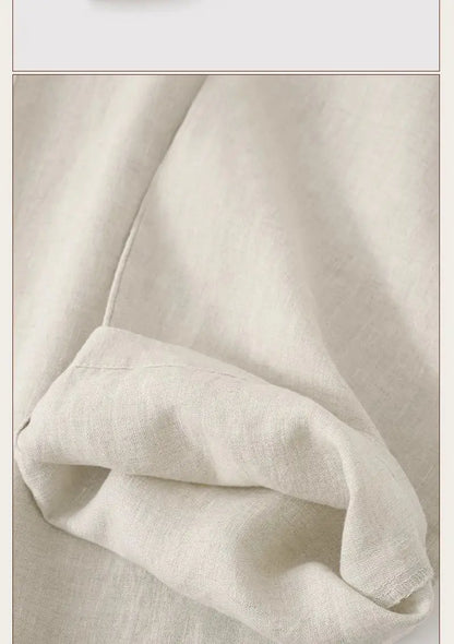 Chino-Style Linen Pants