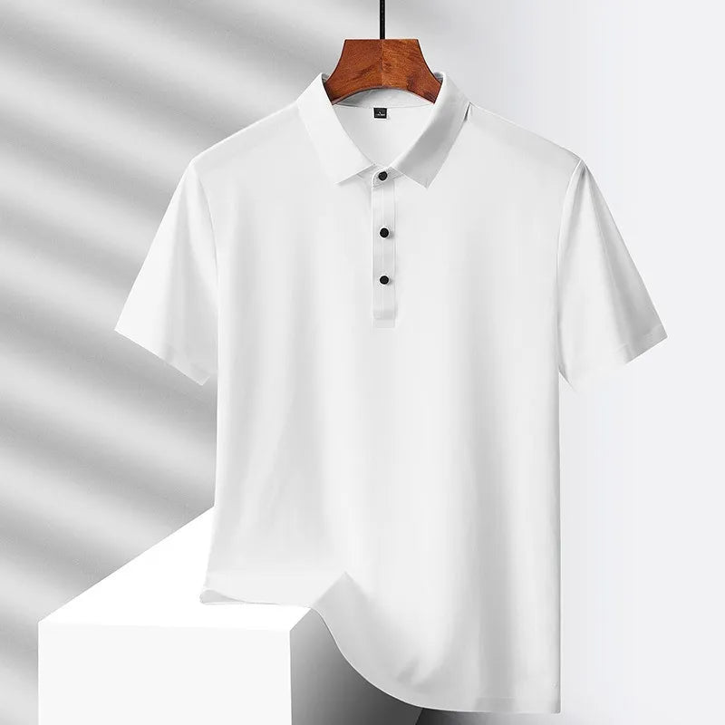 Men's 2025 White Casual Polo Shirt