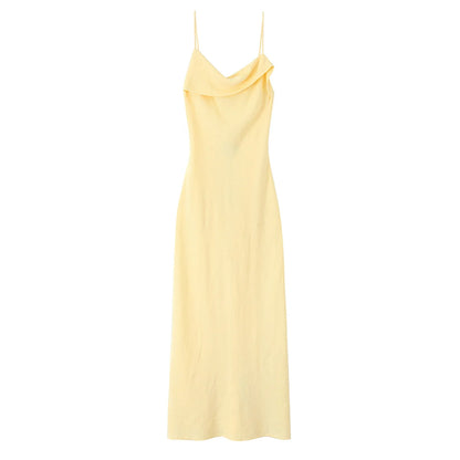 Asymmetrical backless strappy bodycon dress