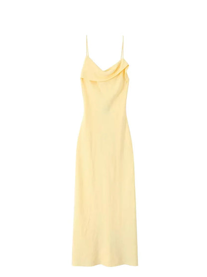 Asymmetrical backless strappy bodycon dress