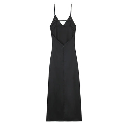 Elegant sexy satin dress
