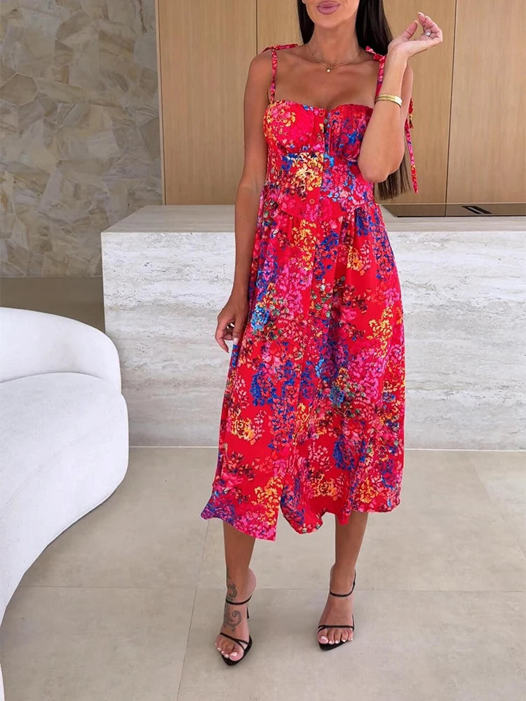 Vestido largo verano capri