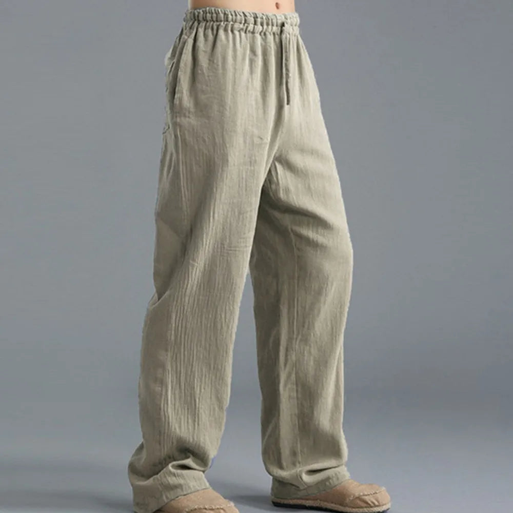 Pants casual Cotton and linen