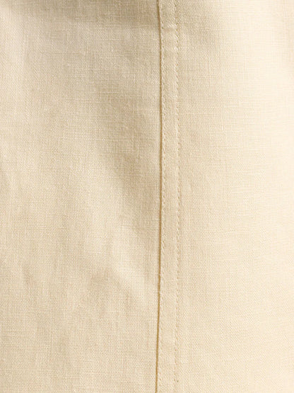 Conjunto de pantalones cortos y chaleco informal elegante de algodón y lino