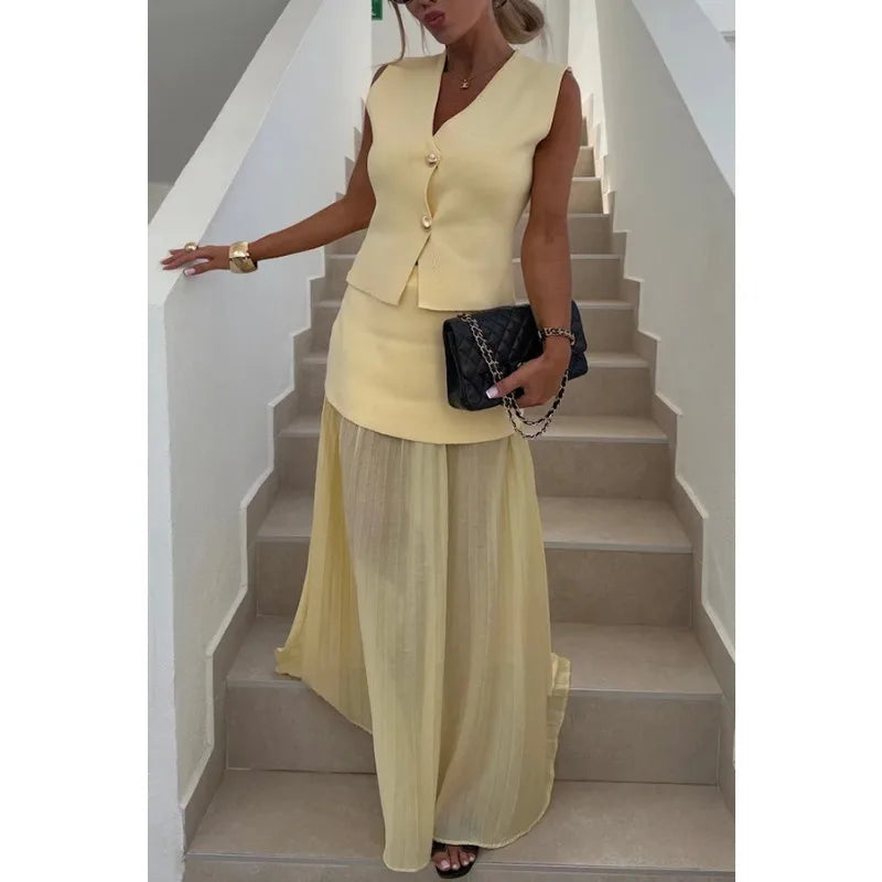 Two-piece summer vacation set