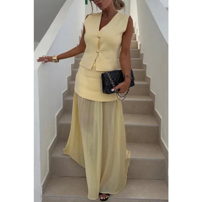 Two-piece summer vacation set