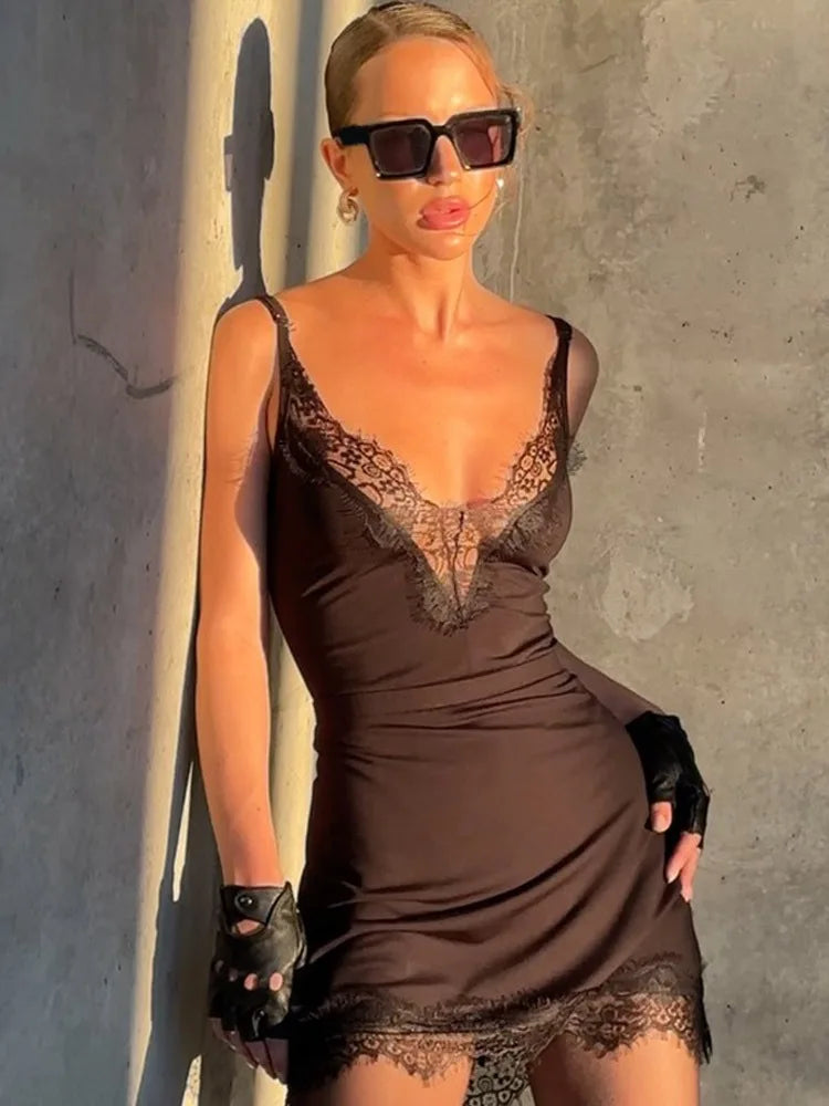 Stylish and sexy fashionable slip dress