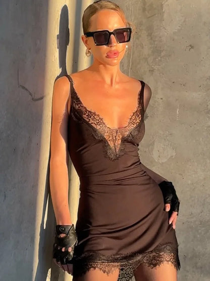 Stylish and sexy fashionable slip dress