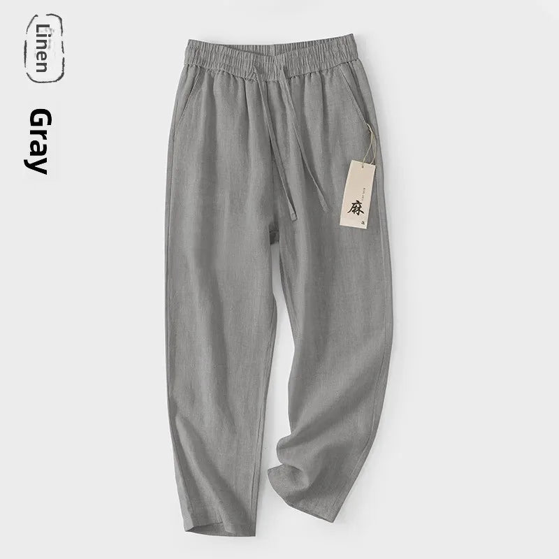 Chino-Style Linen Pants