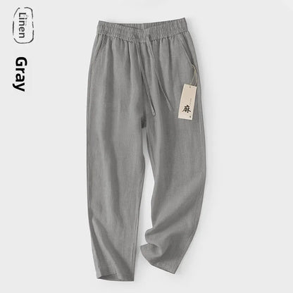 Chino-Style Linen Pants