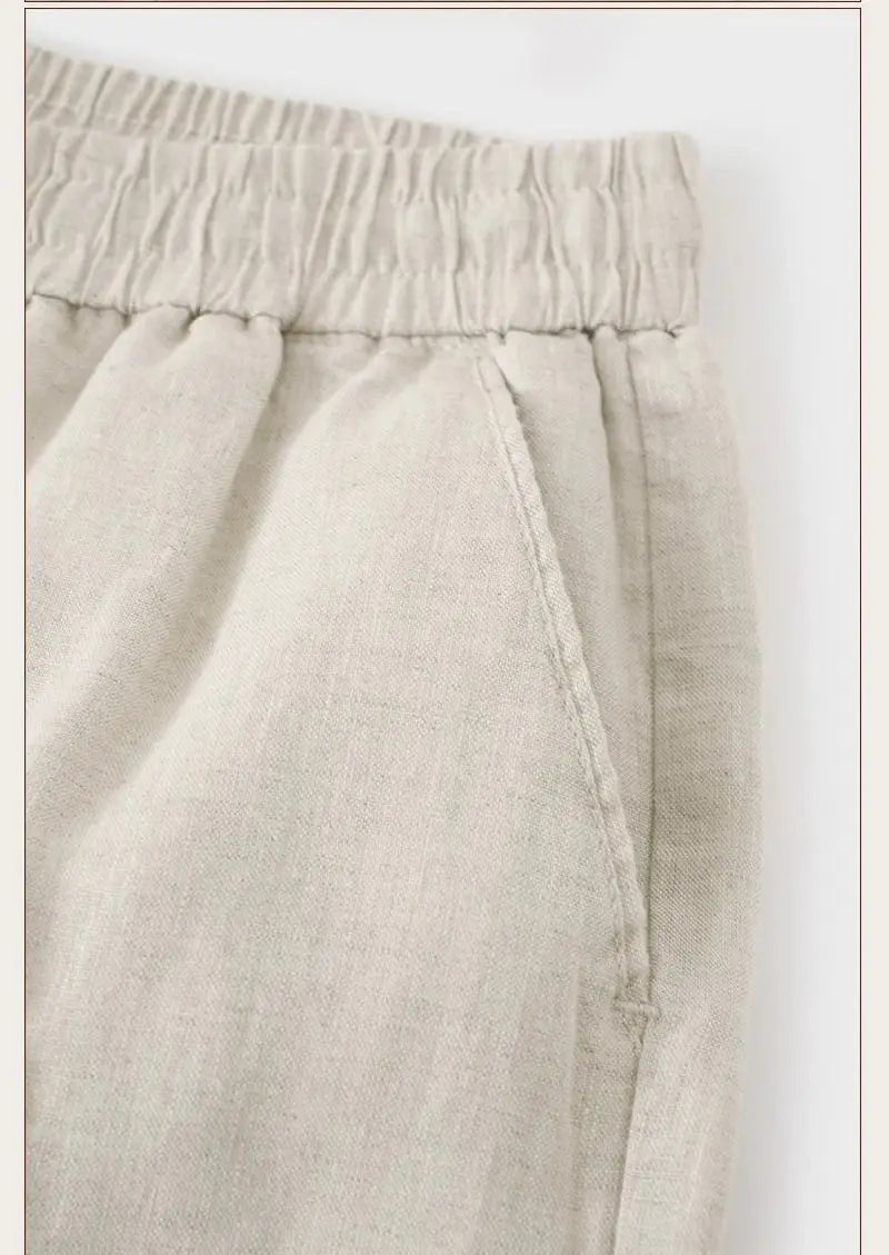 Chino-Style Linen Pants