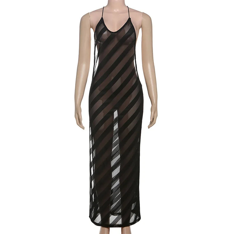 Vestido elegante espalda descubierta sexy