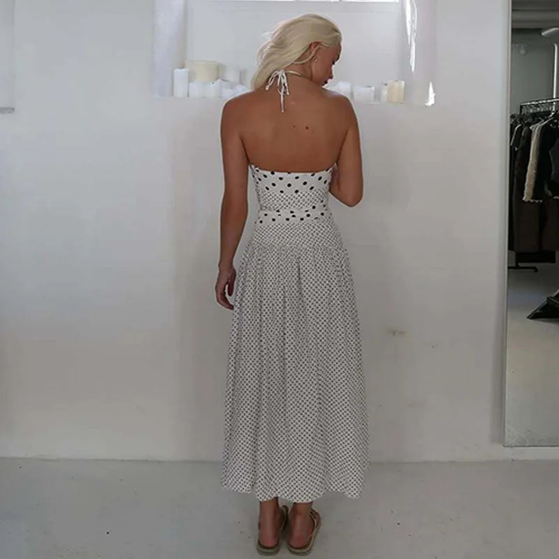 Vestido dulzura elegante lunares