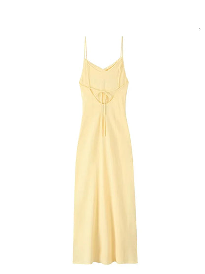 Asymmetrical backless strappy bodycon dress