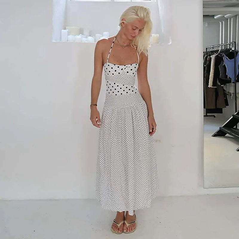Vestido dulzura elegante lunares