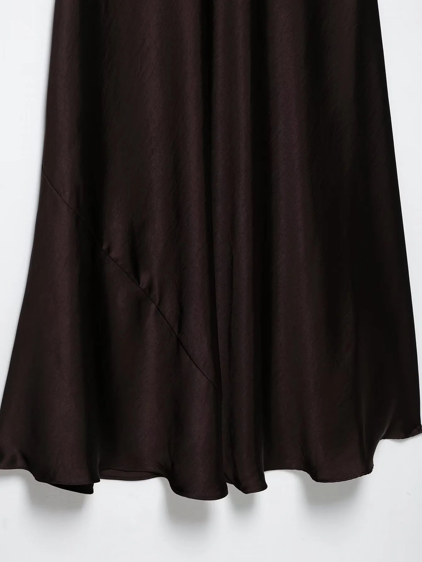 vestido con volantes Casual ajustado sin mangas Midi