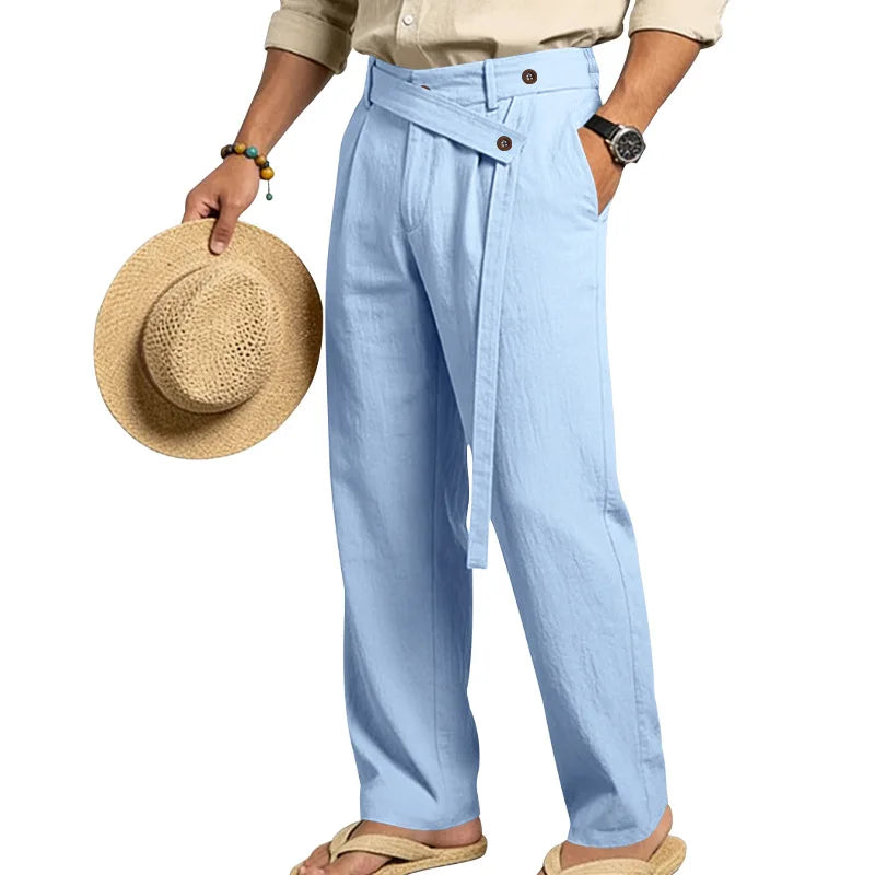 Linen Trousers, Naples Italian Style