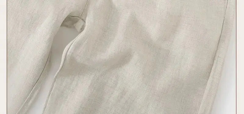 Chino-Style Linen Pants