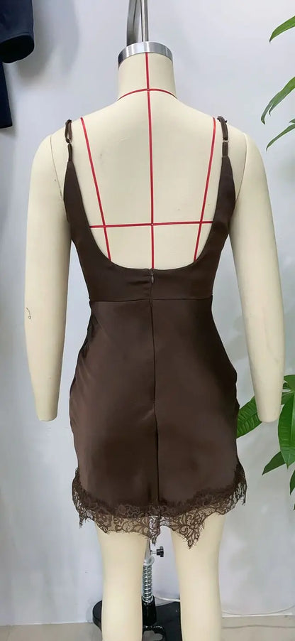 Stylish and sexy fashionable slip dress