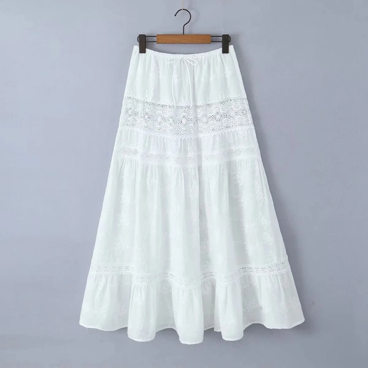 2-piece white spring outfit for women, sexy cotton matching set, lace skirt set, summer beach vacation dress, female outfit 2025
