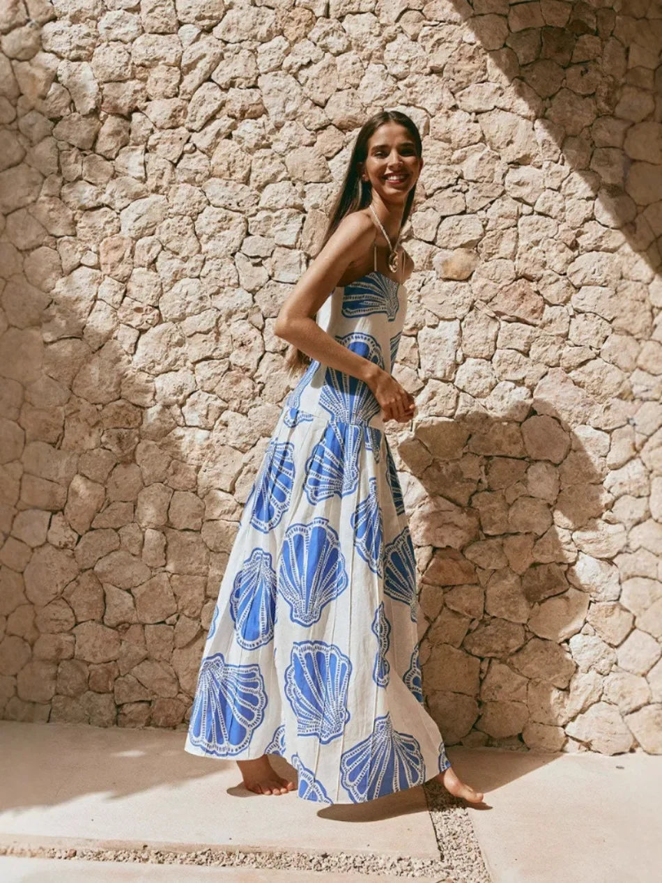 Vestido largo elegante verano