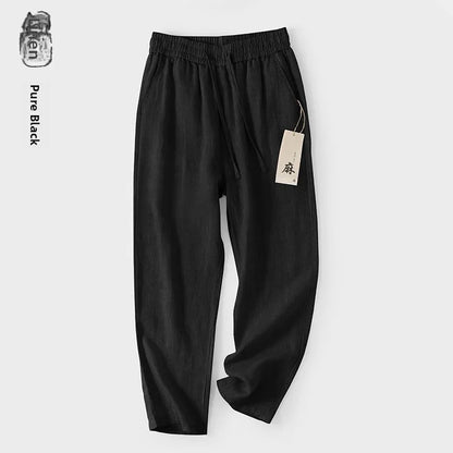 Chino-Style Linen Pants