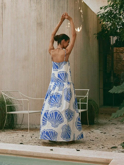 Vestido largo elegante verano