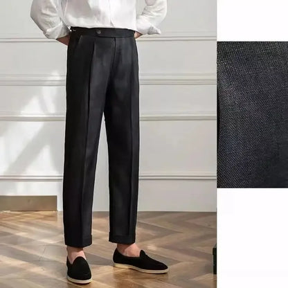 Pantalones italianos de Nápoles 100% de lino