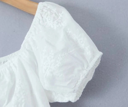 2-piece white spring outfit for women, sexy cotton matching set, lace skirt set, summer beach vacation dress, female outfit 2025