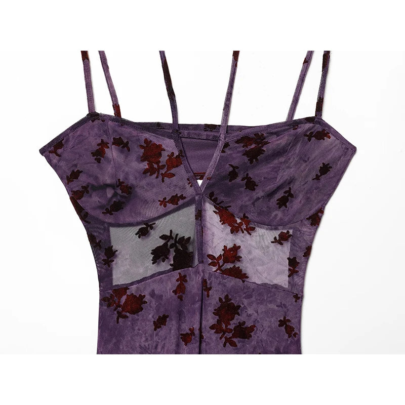 Elegant purple dress