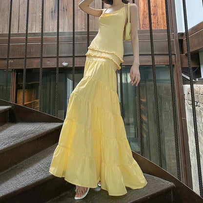 Sexy Sleeveless Spaghetti Strap Backless Evening Dress
