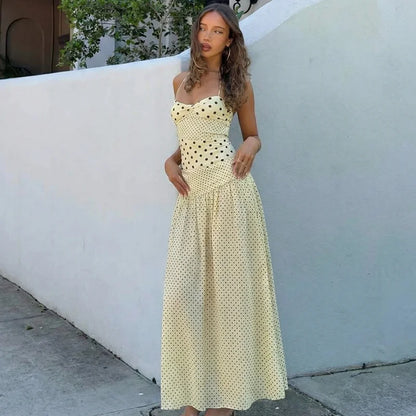Vestido dulzura elegante lunares