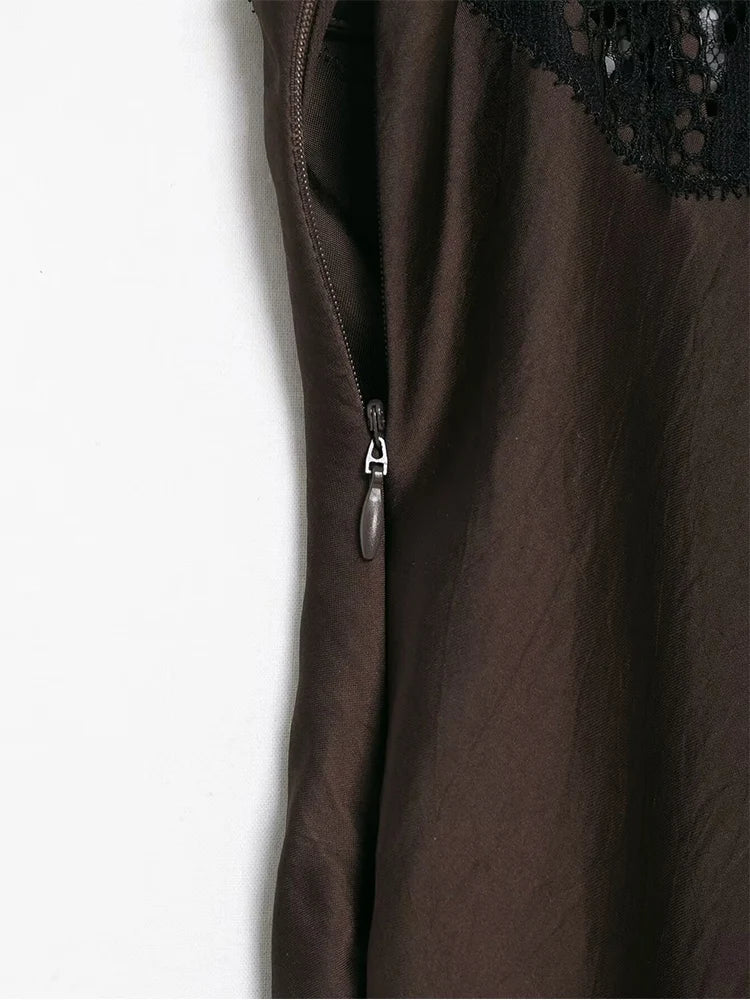 Solid Color Sleeveless Casual Dress
