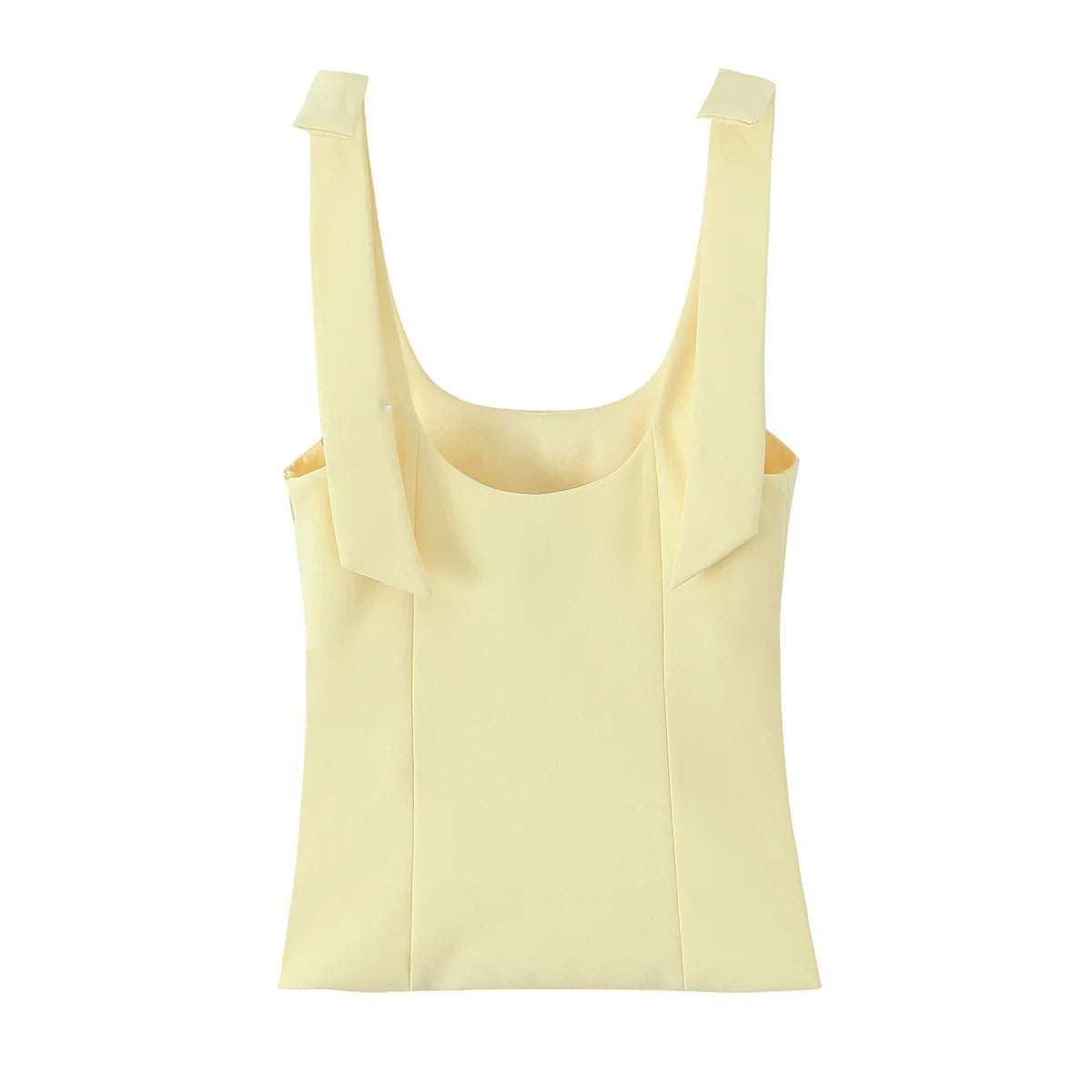 Tops Mujer verano Sexy sin mangas arco cuello cuadrado