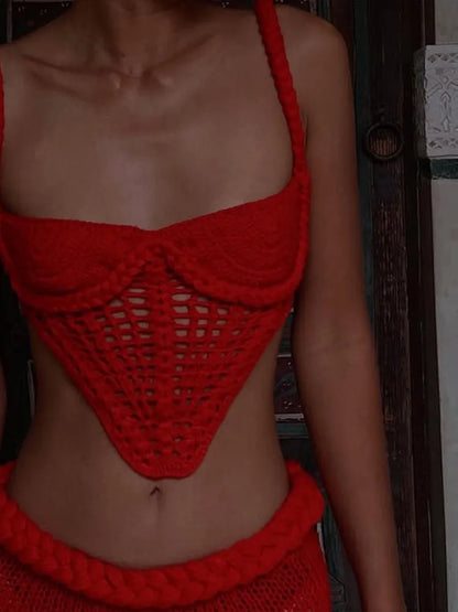 Informal two-piece knit set
