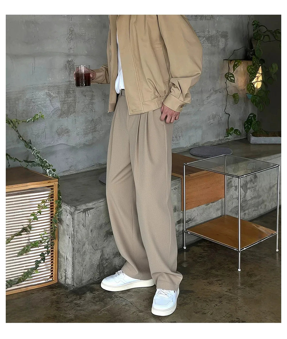 Pantalones Holgados de Corte Recto