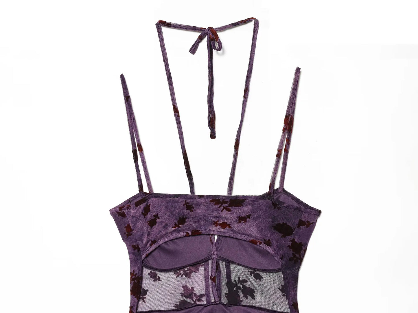 Elegant purple dress