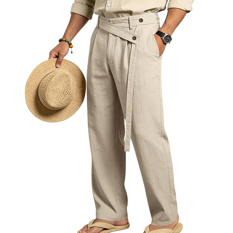 Linen Trousers, Naples Italian Style