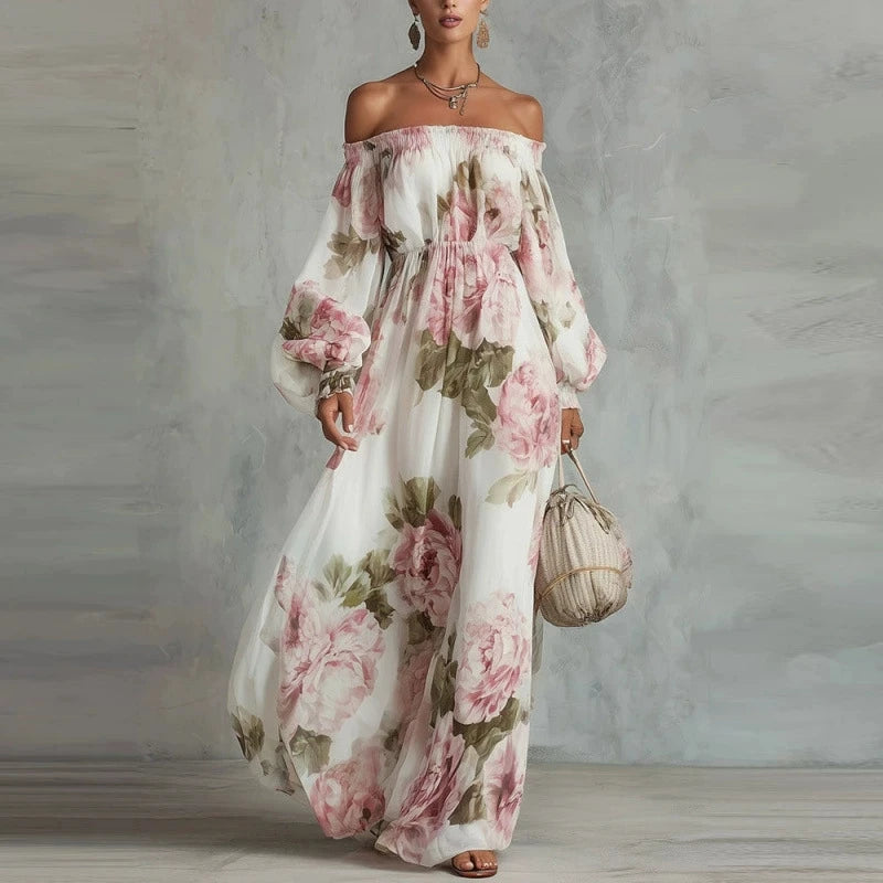 Vestido largo floral verano