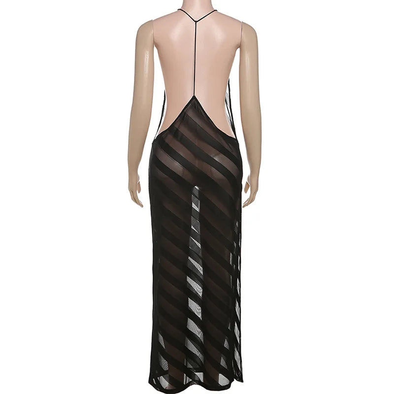 Vestido elegante espalda descubierta sexy
