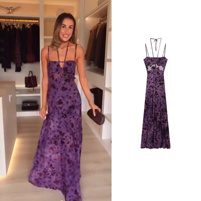Discreet elegant floral dress