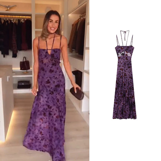 Vestido floral discreto elegante