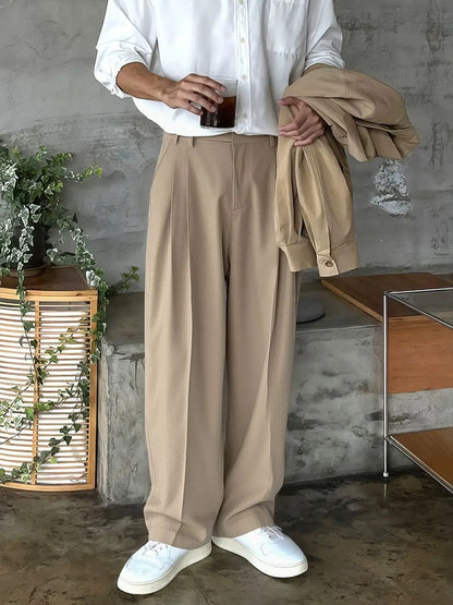 Pantalones Holgados de Corte Recto