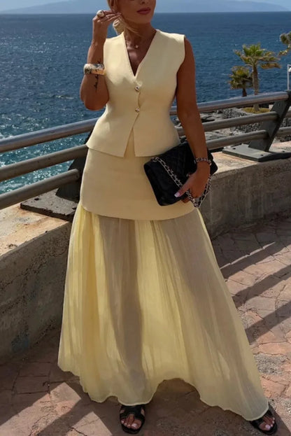 Two-piece summer vacation set
