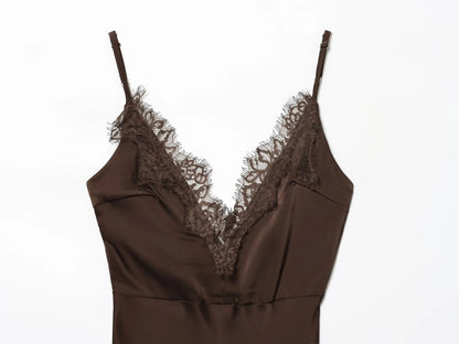 Stylish and sexy fashionable slip dress