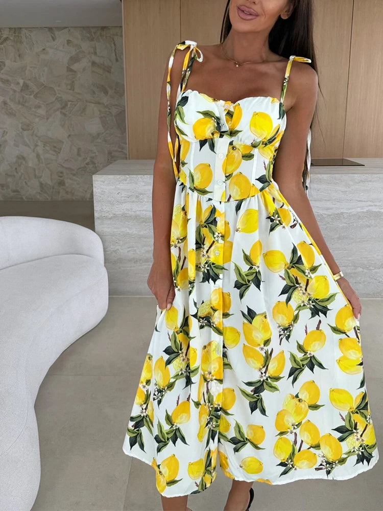 Vestido largo verano capri