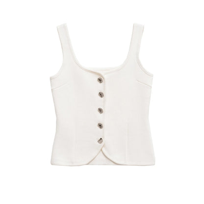 chaleco pequeño top con tirantes