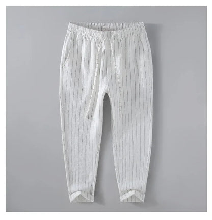 Breathable Linen and Cotton Casual Style Pants
