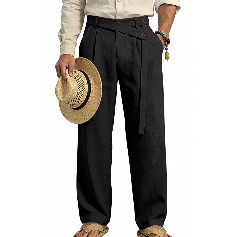 Linen Trousers, Naples Italian Style